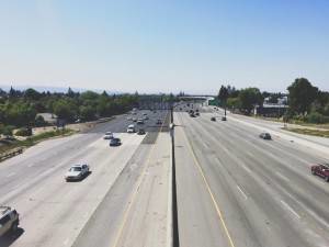 Cars driving on insterstate