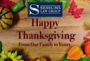 Happy Thanksgiving from Sessums Law Group! 